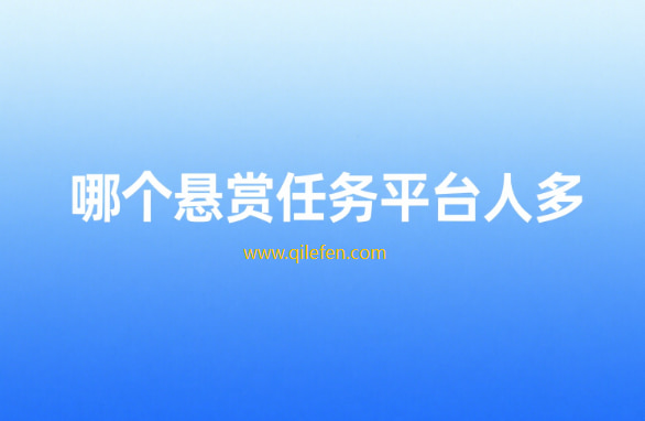 哪个悬赏任务平台人多